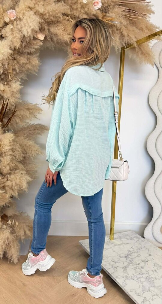 COTTON BLOUSE MINT