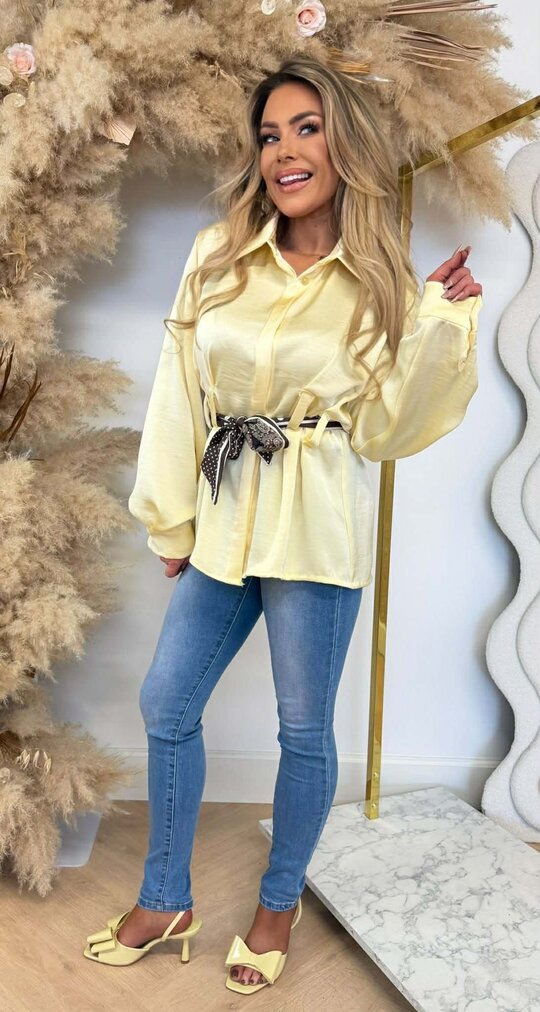 SATIN LUS BLOUSE YELLOW