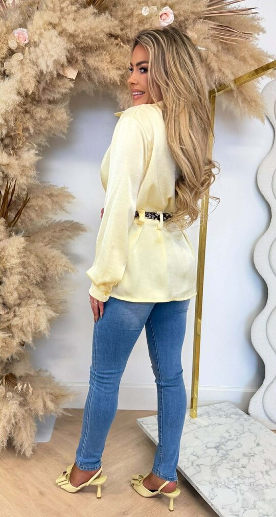 SATIN LUS BLOUSE YELLOW