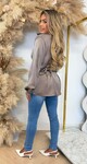 SATIN LUS BLOUSE TAUPE