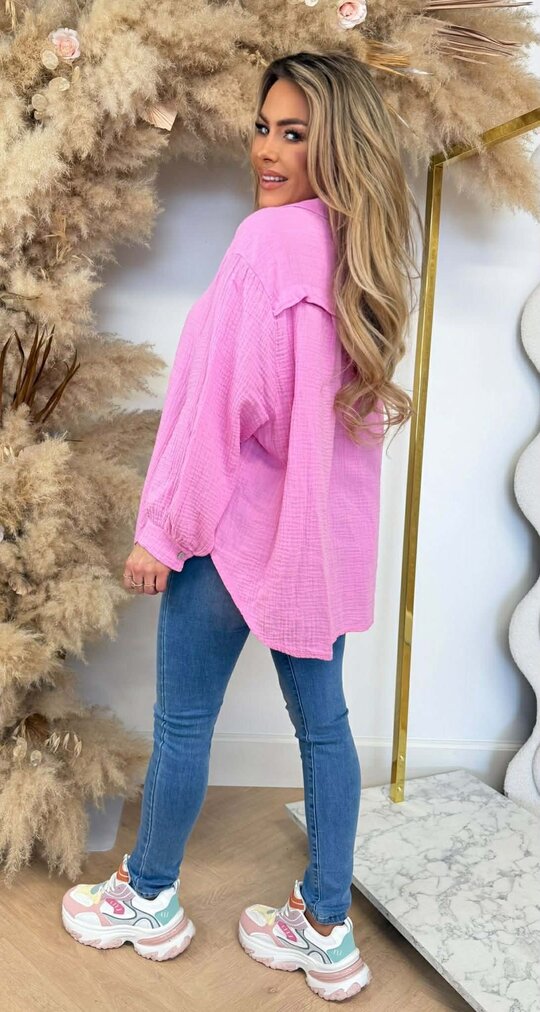 COTTON BLOUSE PINK