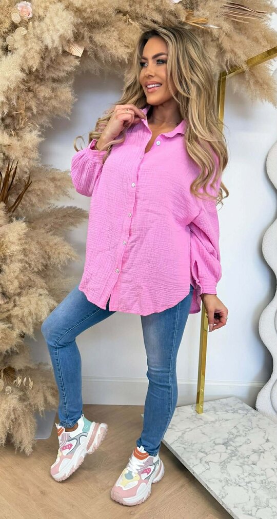COTTON BLOUSE PINK