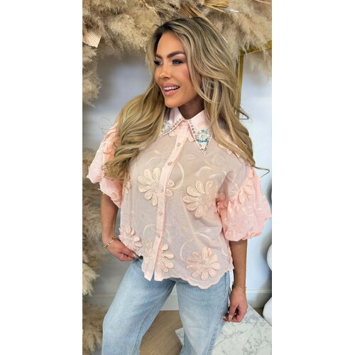 FASHIONISTA FLOWER BLOUSE PINK