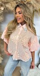 FASHIONISTA FLOWER BLOUSE PINK