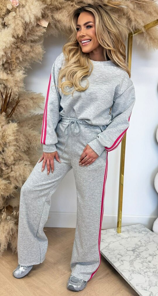 DEWI BASIC STRIPE SET GREY