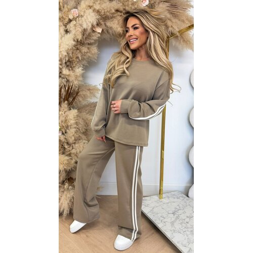 DEWI BASIC STRIPE SET TAUPE