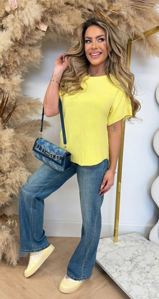 JASMIJN ROUND SOFT SHIRT YELLOW