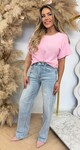 JASMIJN ROUND SOFT SHIRT PINK