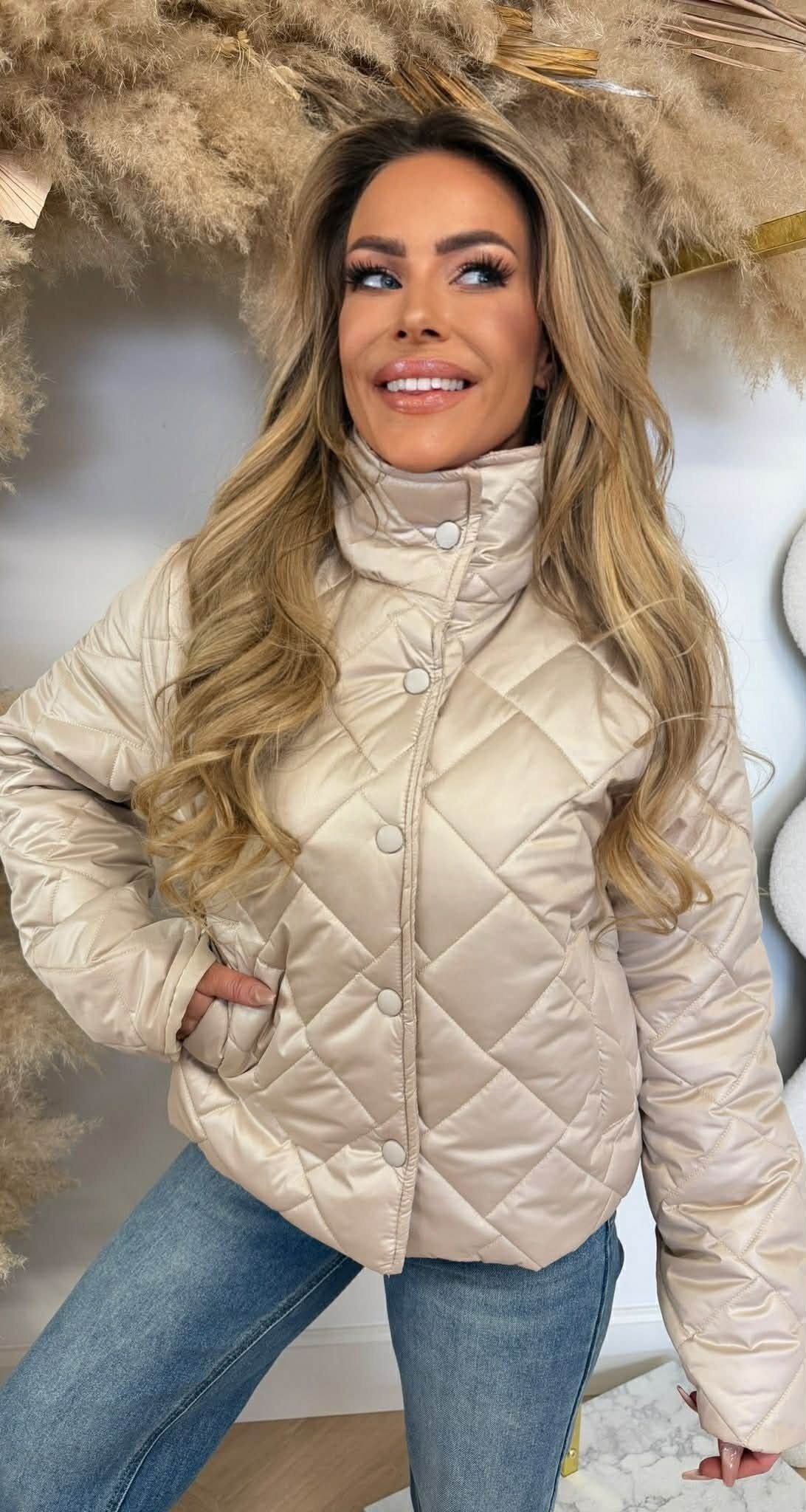 BELLA PUFFER JACKET BEIGE