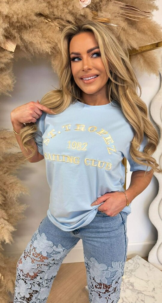 ST TROPEZ TEE 167 ICEBLUE