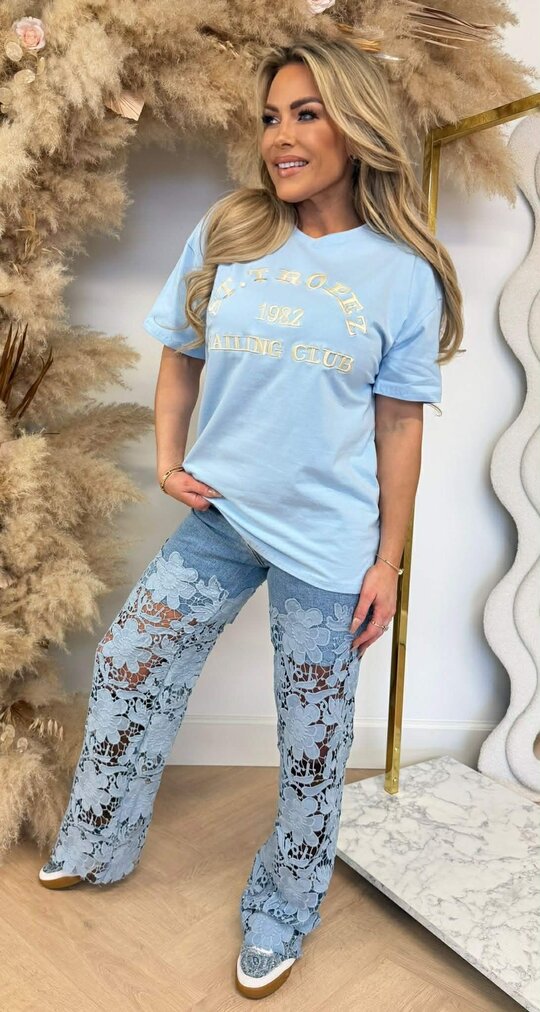 ST TROPEZ TEE 167 ICEBLUE