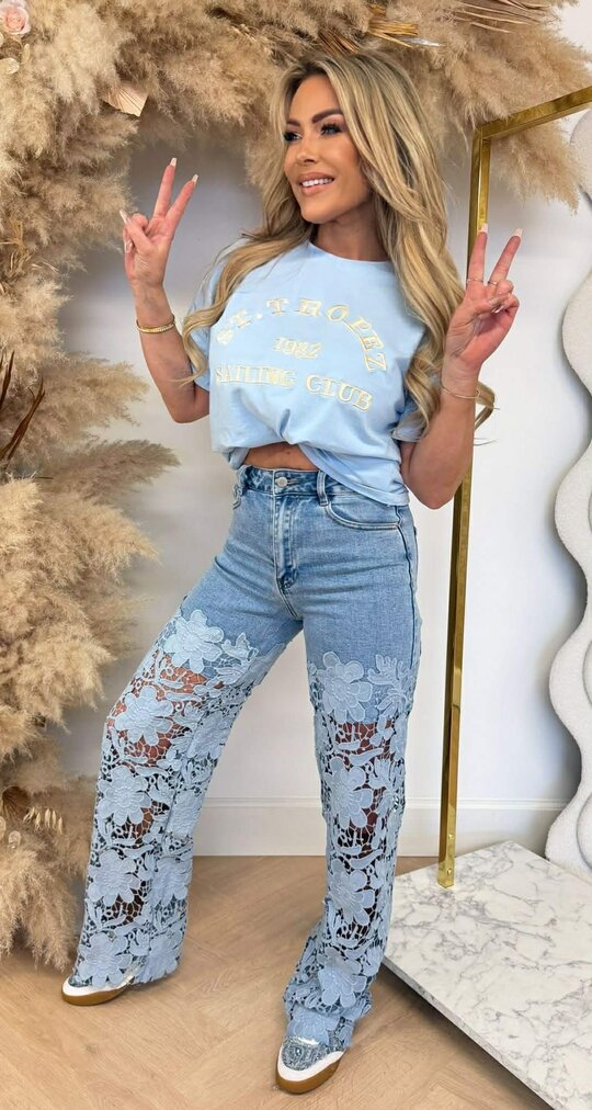 ST TROPEZ TEE 167 ICEBLUE