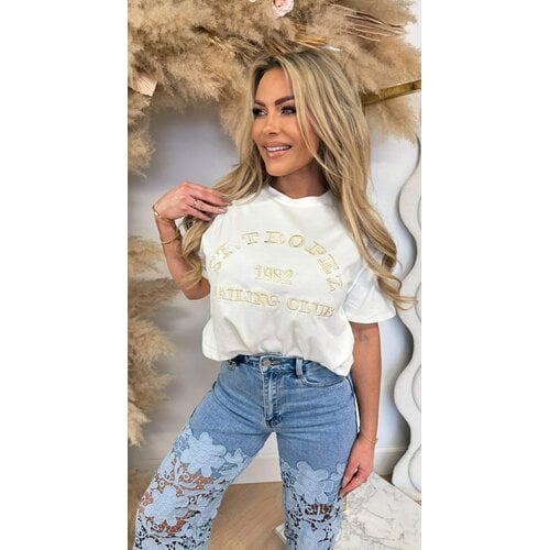 ST TROPEZ TEE 167 OFFWHITE