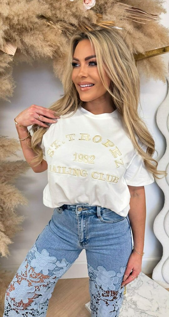 ST TROPEZ TEE 167 OFFWHITE