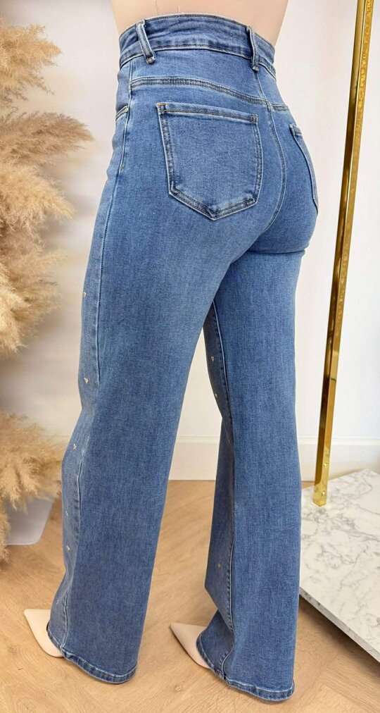 SMALL HEARTS STRETCH JEANS 2845 BLUE