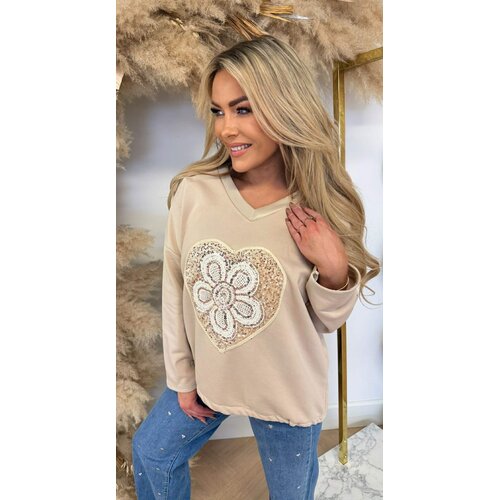 PAILLET V SWEAT BEIGE