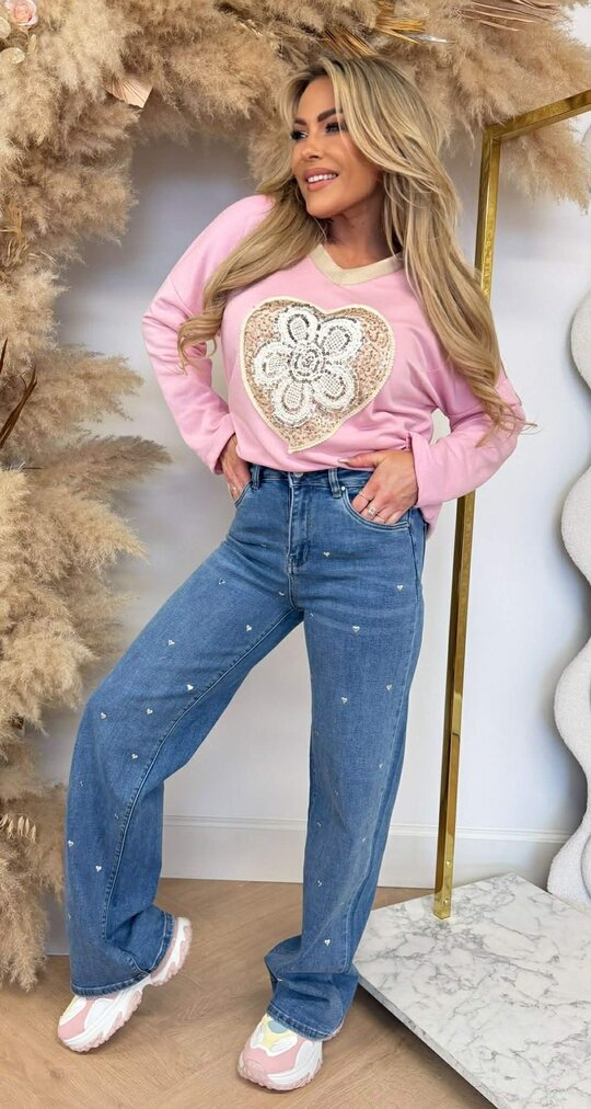 PAILLET V SWEAT PINK