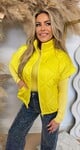 FASHION PUFFER BODYWARMER YELLOW FASHION PUFFER BODYWARMER YELLOW