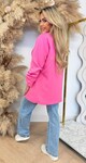 NINA OVERSIZED CROPPED MOUW BLAZER FUCHSIA