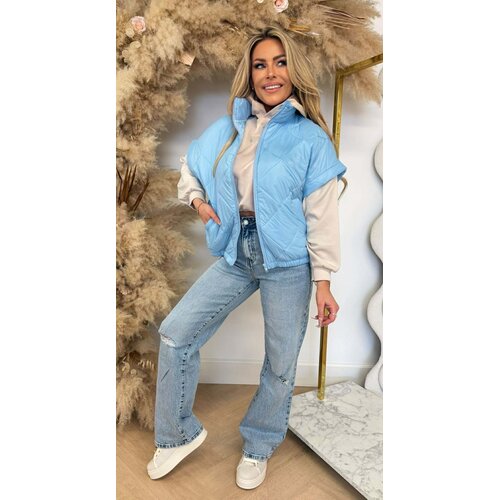 FASHION PUFFER BODYWARMER BLUE