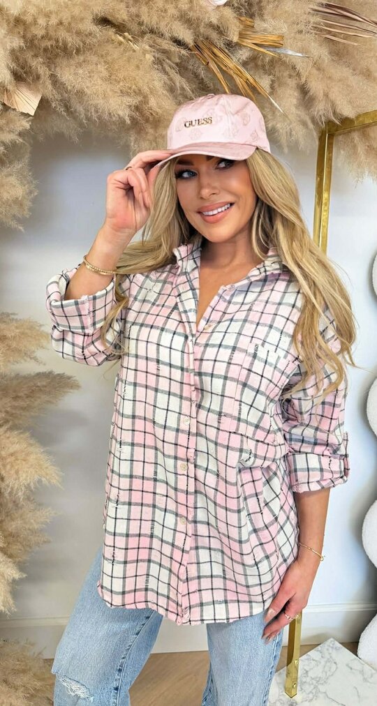 DAMAGDE RUIT BLOUSE PINK DAMAGDE RUIT BLOUSE PINK