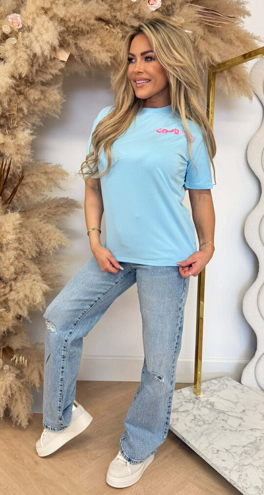 GOOD VIBES TEE 237 ICEBLUE