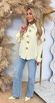 BIG BUTTON TREND BLOUSE YELLOW