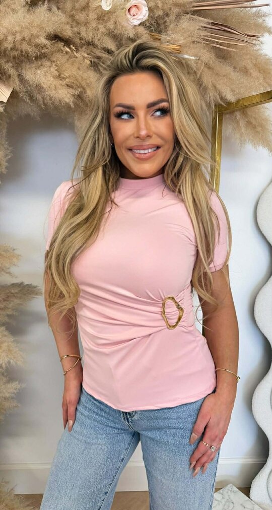 TRAVEL ELLE GOLDEN TOP PINK