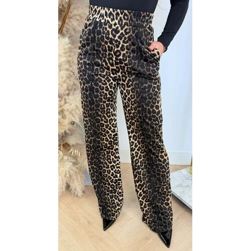 BY SWAN STRAIGHT LEG JOGGER 6169 LEOPARD