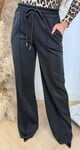 MICHELLE SOFT STRAIGHT LEG PANTS BLACK