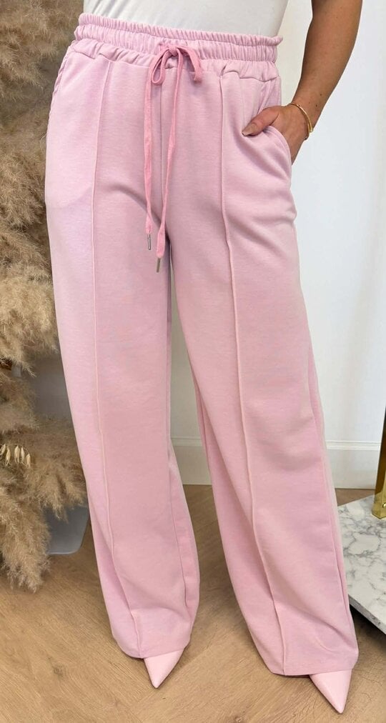 MICHELLE SOFT STRAIGHT LEG PANTS LIGHTPINK