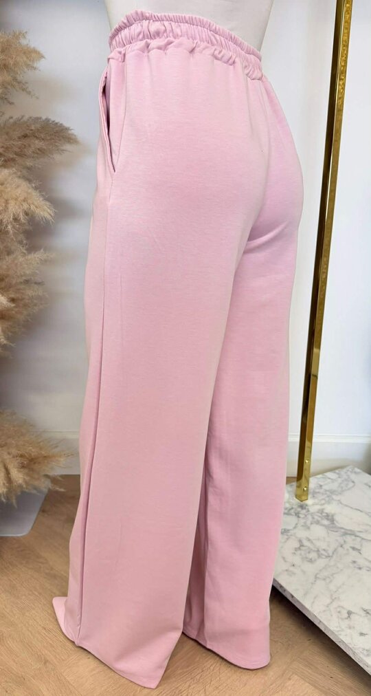 MICHELLE SOFT STRAIGHT LEG PANTS LIGHTPINK