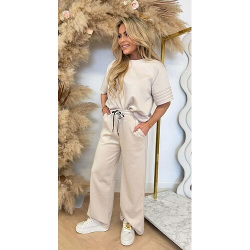 GOLDEN TWO PIECE SET BEIGE