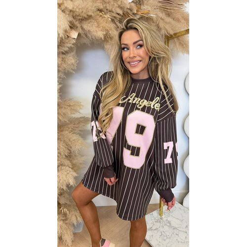 BASEBALL LA 79 LONG TEE CHOCO