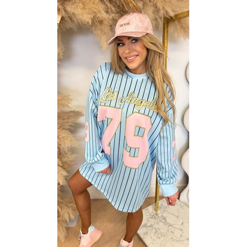 BASEBALL LA 79 LONG TEE BLUE