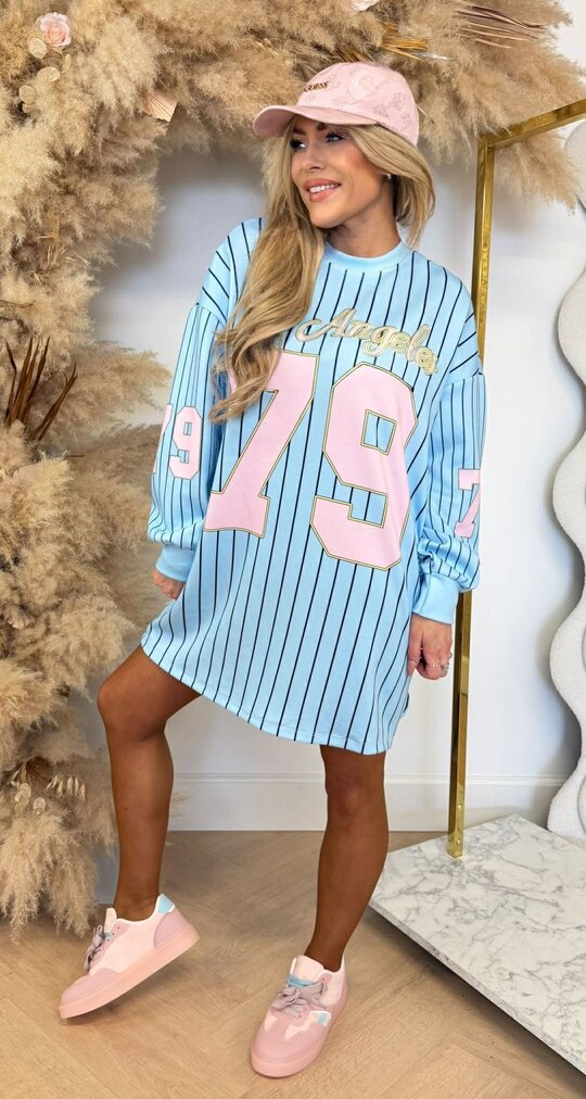 BASEBALL LA 79 LONG TEE BLUE