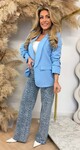 MUSTHAVE CROPPED MOUW BLAZER ICEBLUE
