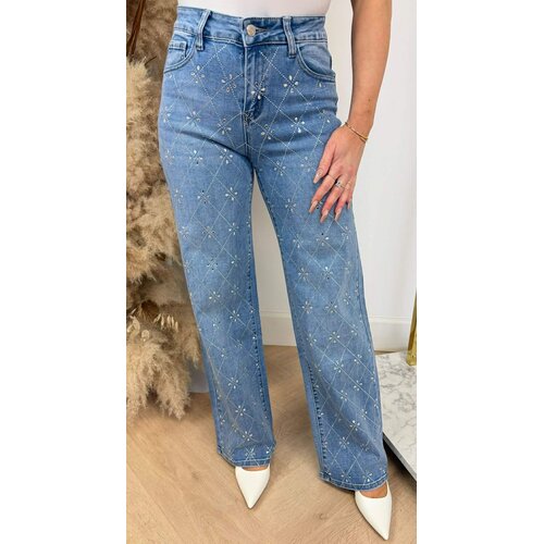 KATY DIAMOND WIDE LEG JEANS 138 BLUE