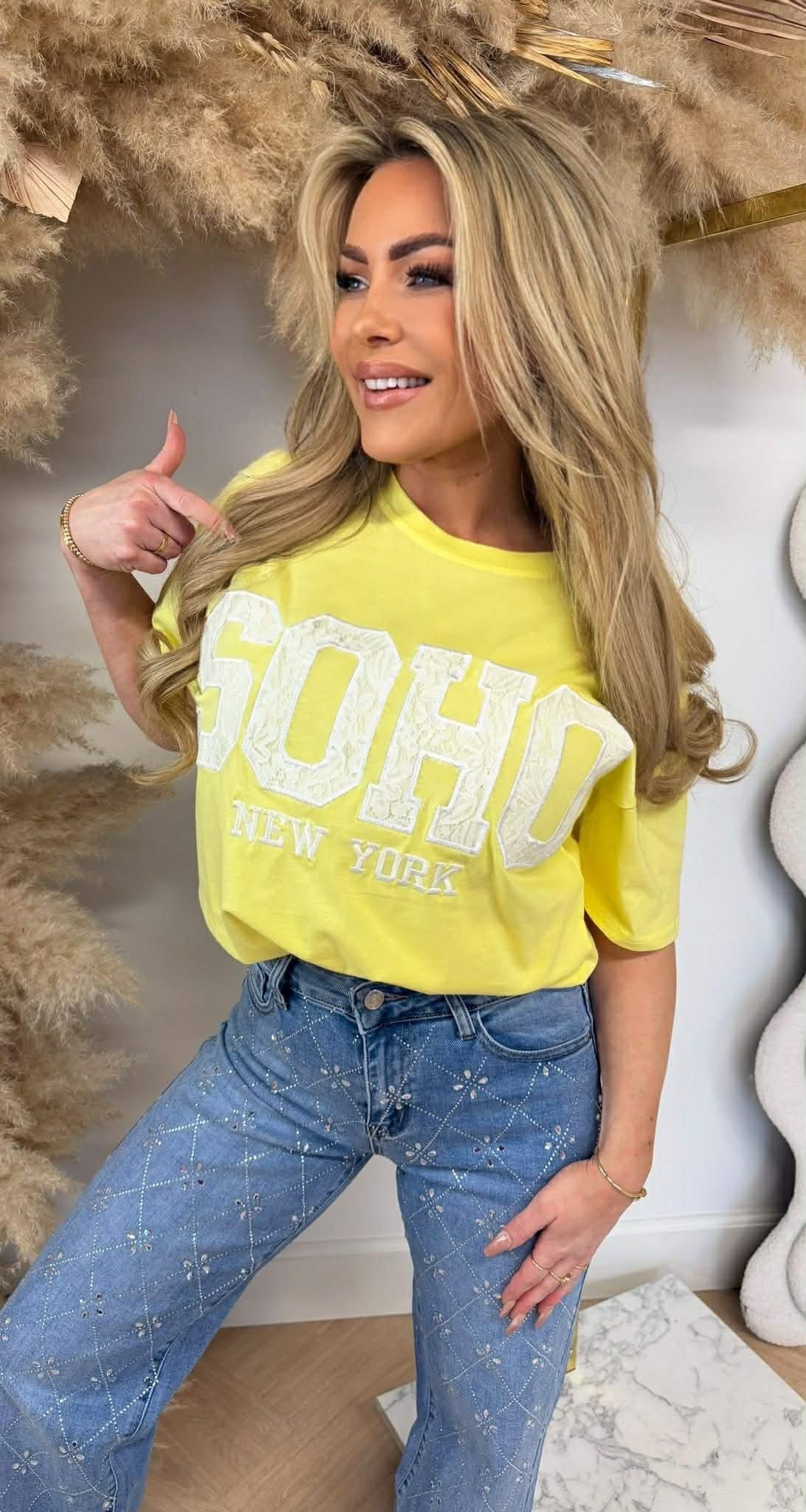 LACY SOHO TEE 5481 YELLOW