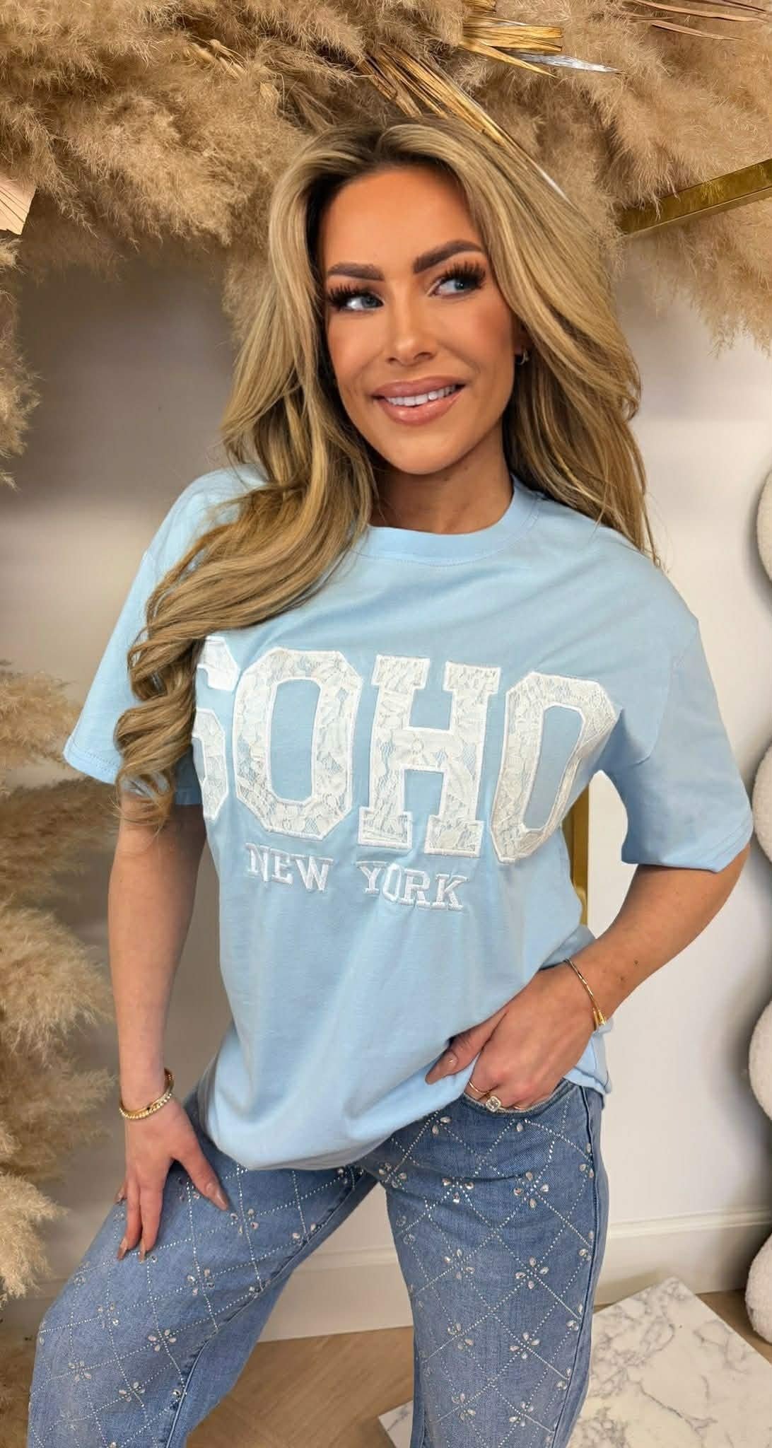 LACY SOHO TEE 5481 ICEBLUE