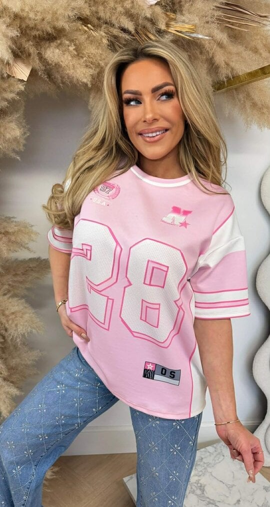 28 BASEBALL SHIRT PINK