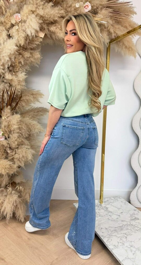 NEW YORK CROPPED SHIRT MINT