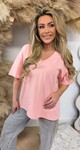 V OVERSIZED FIT TEE 20330 PINK