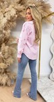 HEARTS STRIPE BLOUSE 15494 PINK