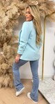 MUSTHAVE CROPPED MOUW BLAZER LIGHT AQUA