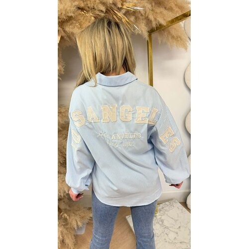 LA STRIPE BLOUSE 7472 BLUE