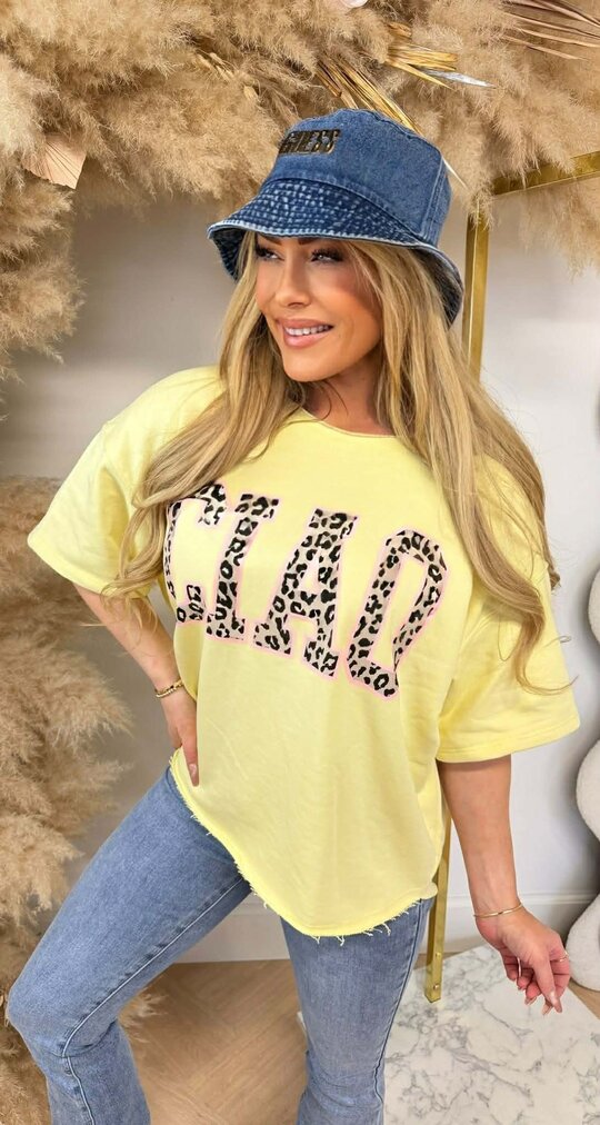 CIAO OVERSIZED SHIRT 1140-24 YELLOW