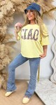 CIAO OVERSIZED SHIRT 1140-24 YELLOW