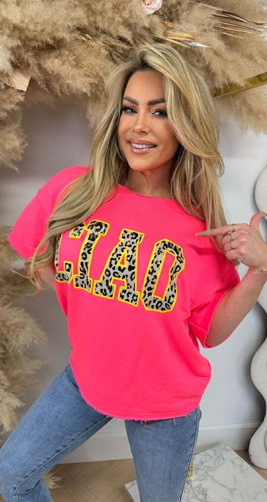 CIAO OVERSIZED SHIRT 1140-24 NEONPINK