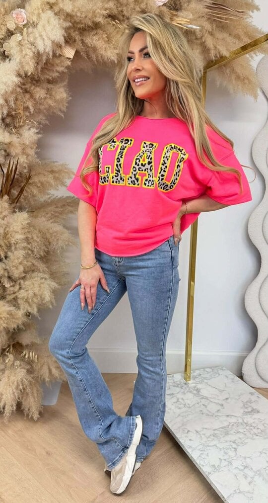 CIAO OVERSIZED SHIRT 1140-23 NEONPINK